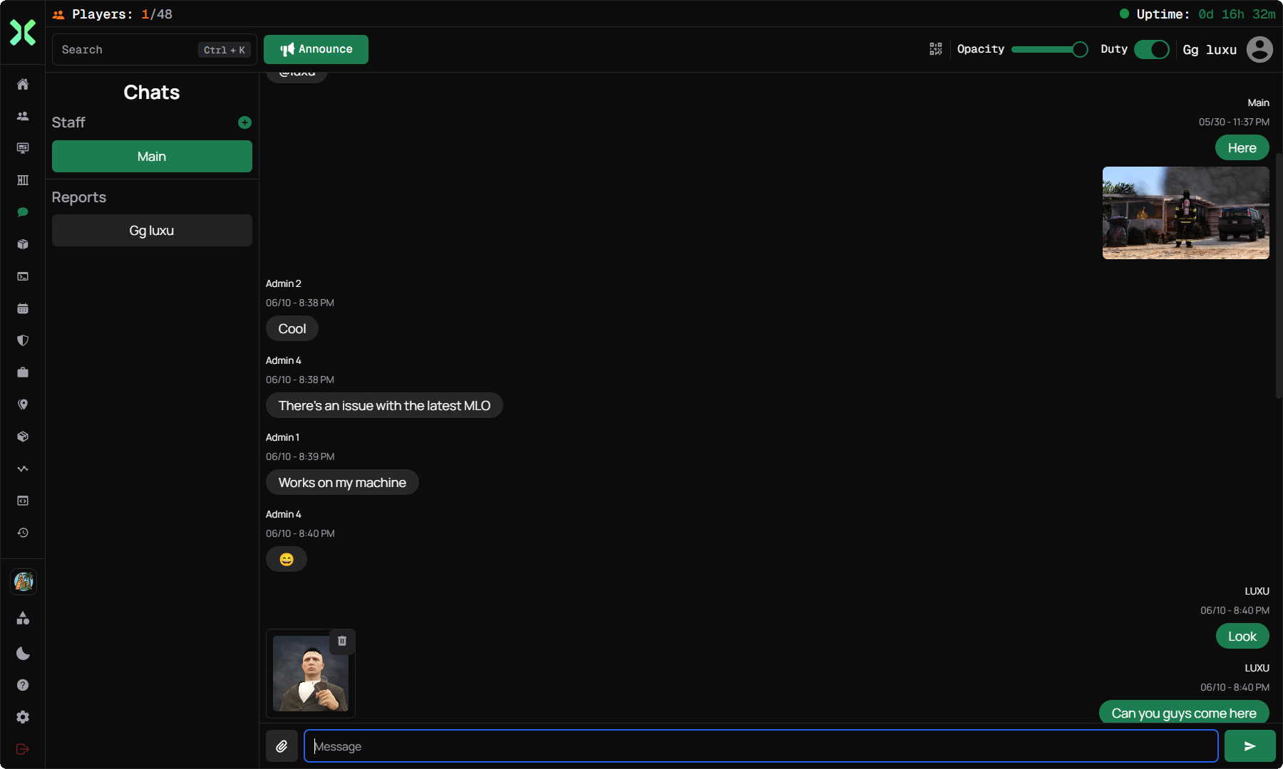 quick menu